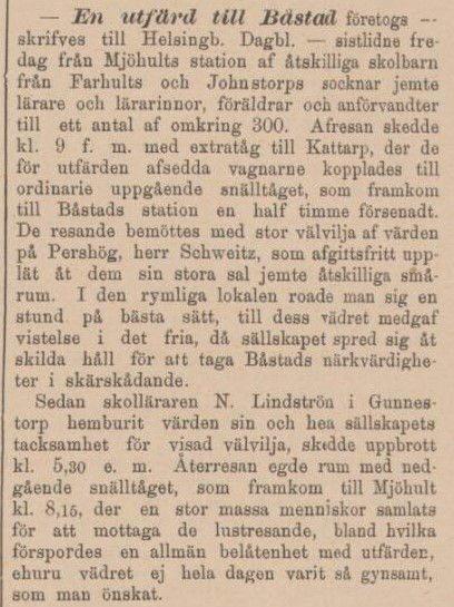 HELSINGBORGS DAGBLAD – 21 juni 1886