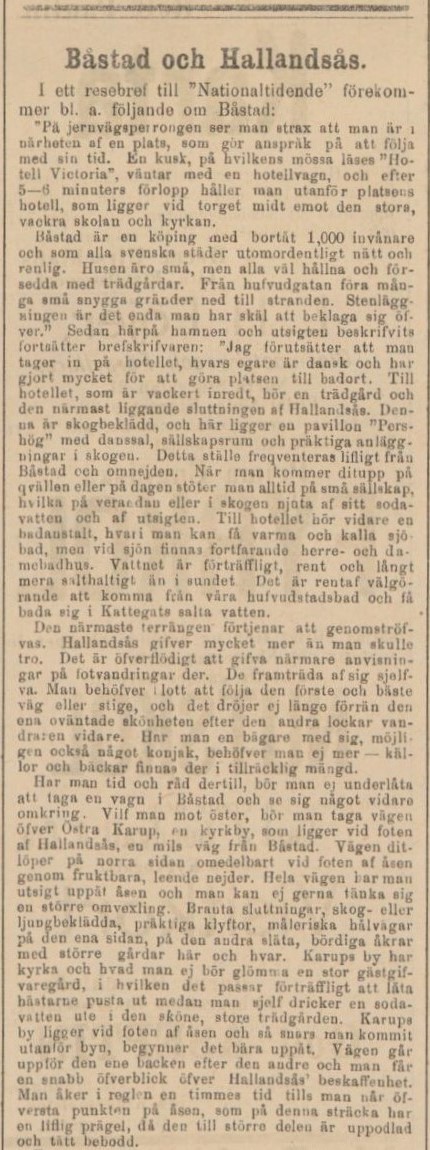 ÖRESUNDSPOSTEN – 5 juli 1886