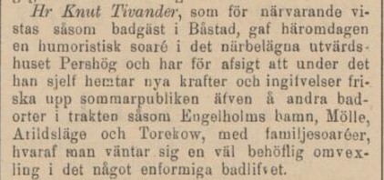 ÖRESUNDSPOSTEN – 20 augusti 1886