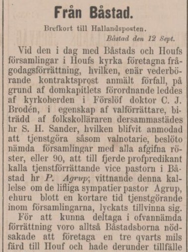 HALLANDSPOSTEN – 15 september 1886