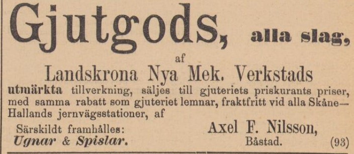 BÅSTADS TIDNING – 6 oktober 1886