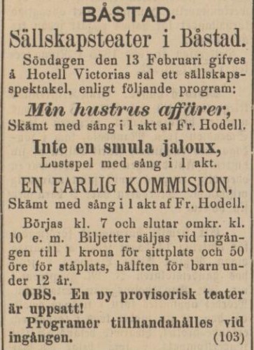 LAHOLMS NYA TIDNING – 10 februari 1887