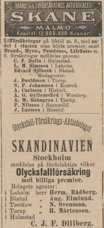 HALLAND – 24 februari 1887
