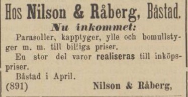 HALLANDSPOSTEN – 25 april 1887