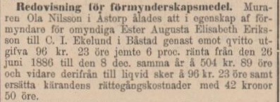 HELSINGBORGSTIDNINGEN SKÅNES ALLEHANDA – 14 maj 1887