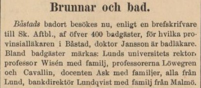 HELSINGBORGS DAGBLAD – 29 juni 1887