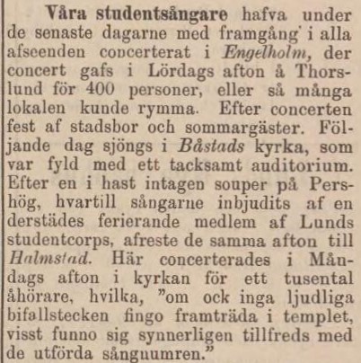 LUNDS WECKOBLAD – 28 juli 1887