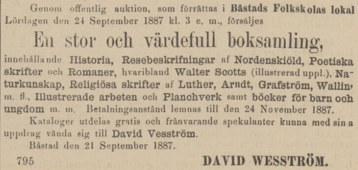 LAHOLMS NYA TIDNING – 22 september 1887