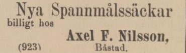 LAHOLMS NYA TIDNING – 25 oktober 1887