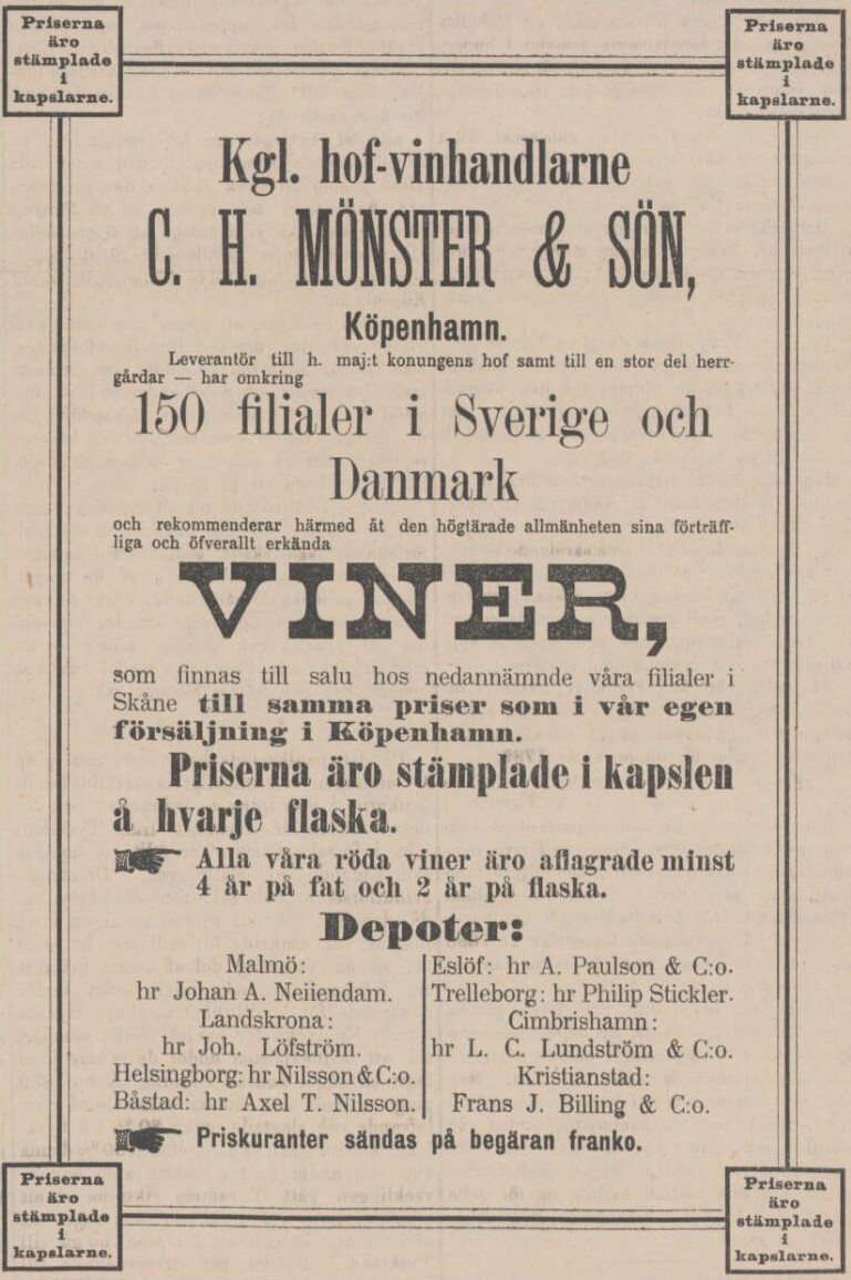 SYDSVENSKA DAGBLADET – 16 december 1887