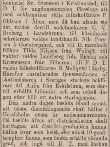 SKÅNSKA POSTEN – 31 december 1887 (forts.)