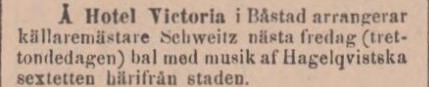 NORRA SKÅNE – 5 januari 1888