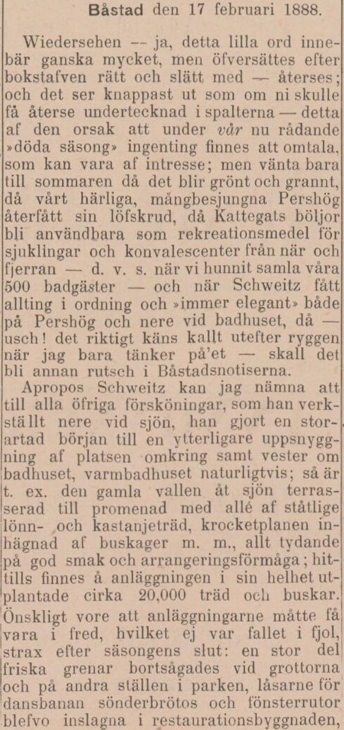 HÖGANÄS TIDNING – 25 februari 1888