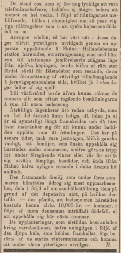 HELSINGBORGS DAGBLAD – 19 april 1888 (forts.)