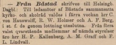 HELSINGBORGS DAGBLAD – 10 december 1888