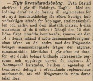 HELSINGBORGS DAGBLAD – 12 december 1888
