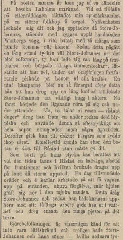HELSINGBORGSTIDNINGEN SKÅNES ALLEHANDA – 15 januari 1889 (forts.)