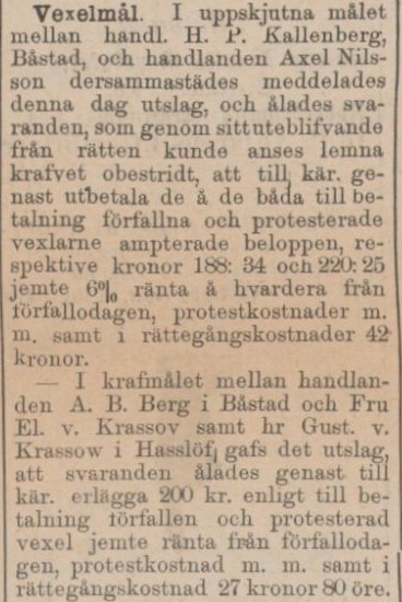 LAHOLMS NYA TIDNING – 5 mars 1889