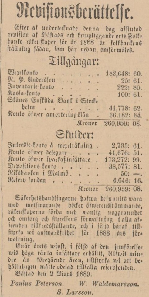ENGELHOLMS TIDNING – 5 mars 1889