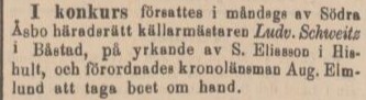 YSTADS ALLEHANDA – 14 mars 1889