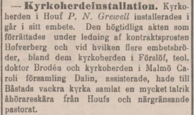SYDSVENSKA DAGBLADET – 8 juli 1889