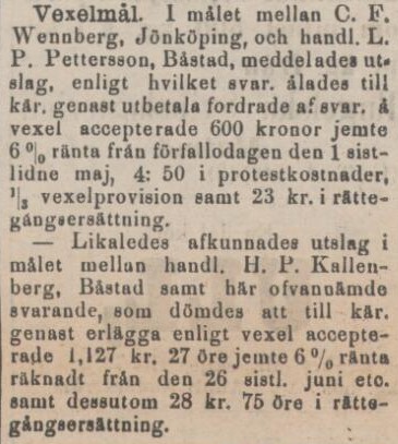 LAHOLMS NYA TIDNING – 13 augusti 1889