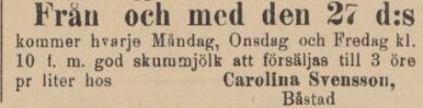 ÖRESUNDSPOSTEN – 25 november 1889