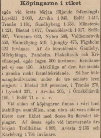 STOCKHOLMS DAGBLAD – 15 december 1889