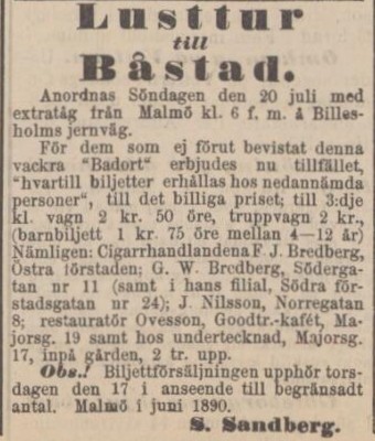 SKÅNSKA DAGBLADET – 8 juli 1890