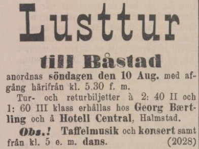 HALLANDSPOSTEN – 6 augusti 1890