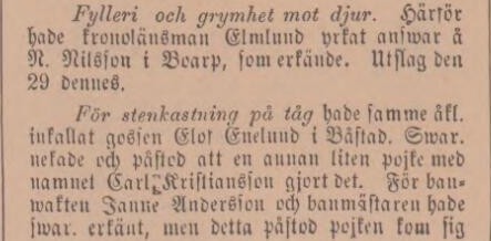 NORRA SKÅNE – 6 september 1890