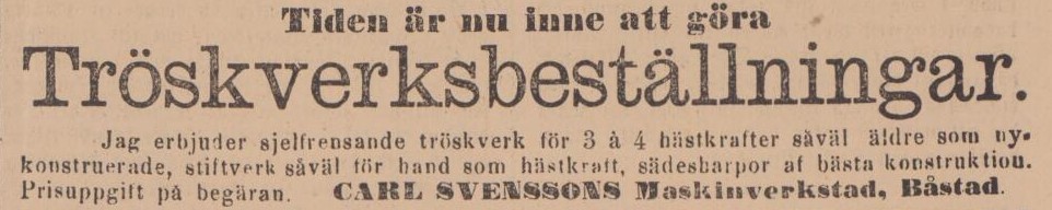 ENGELHOLMS TIDNING – 6 september 1890