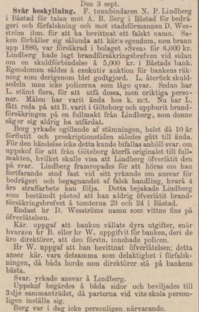 ÖRESUNDSPOSTEN – 9 september 1890
