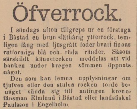 ENGELHOLMS TIDNING – 28 oktober 1890