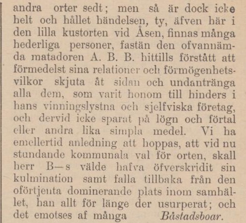 GRANSKAREN – 15 november 1890 (forts.)