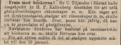 ÖRESUNDSPOSTEN – 27 november 1890