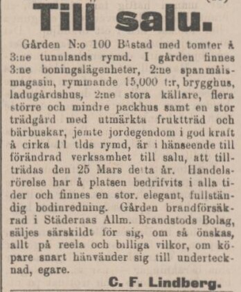 ÖRESUNDSPOSTEN – 22 januari 1891