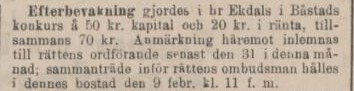 ÖRESUNDSPOSTEN – 22 januari 1891 (forts.)