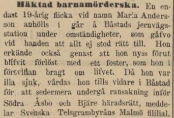 SKÅNSKA AFTONBLADET – 3 februari 1891