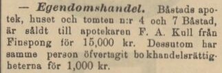 HELSINGBORGS DAGBLAD – 20 mars 1891
