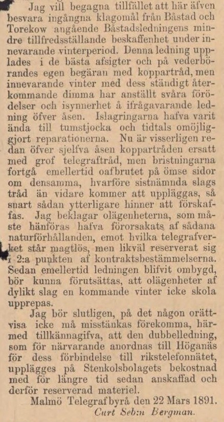 NORRA SKÅNE – 26 mars 1891 (forts.)