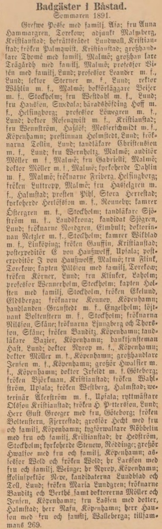 NORRA SKÅNE – 4 augusti 1891