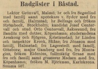 HELSINGBORGS DAGBLAD – 1 september 1891