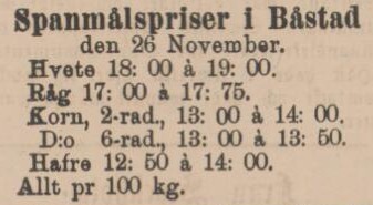 LAHOLMS NYA TIDNING – 26 november 1891