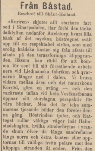 HELSINGBORGSPOSTEN SKÅNE-HALLAND – 17 december 1891