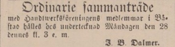 ENGELHOLMS TIDNING – 19 december 1891
