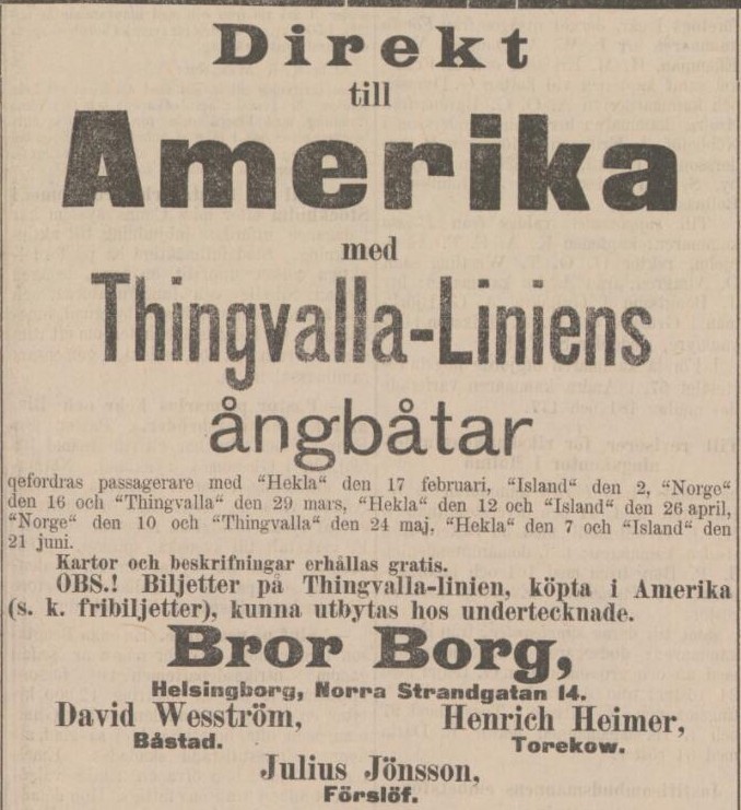 ÖRESUNDSPOSTEN – 11 februari 1892