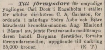 HELSINGBORGS DAGBLAD – 19 februari 1892