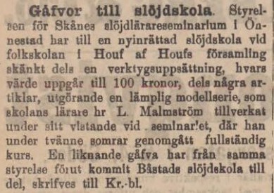 KRISTIANSTADSBLADET – 12 mars 1892