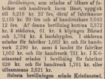 KRISTIANSTADSBLADET – 26 mars 1892